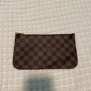 Mini checkered pouch